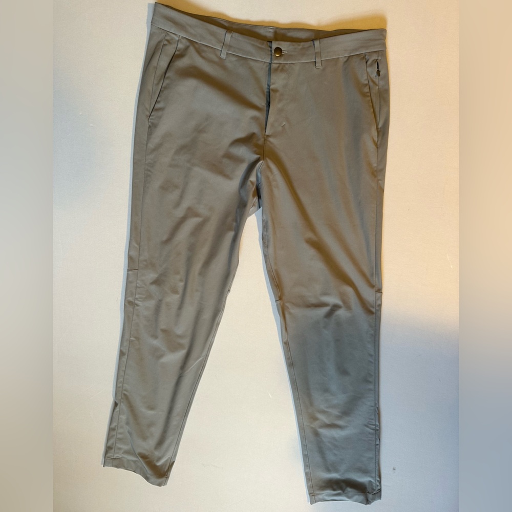Lululemon COMMISSION PANT SLIM *34" Light Cast Grey - Size: 36 Men's Athleisure